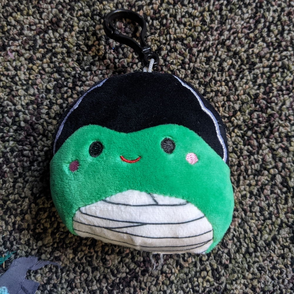 SQUISHMALLOW CLIP FRANKENSTEIN MRYTLE-NO TAGS